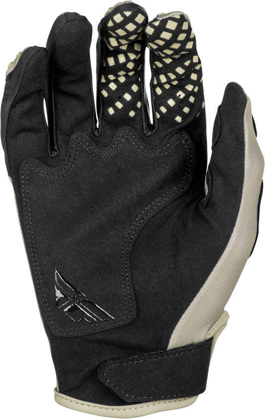 Fly Racing Kinetic Sym Gloves Light Grey, Red & Black – Size Small
