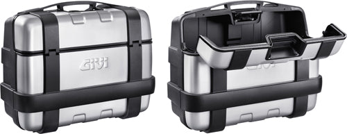 GIVI Trekker Side Cases 33L Pair - Durable Aluminum/Polypropylene Motorcycle Luggage for Adventure Touring