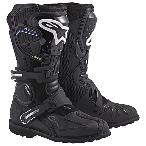 Alpinestars 3402-0375 Toucan Gore-Tex Men's Weatherproof Motorcycle Touring Boots (Black, US Size 7)