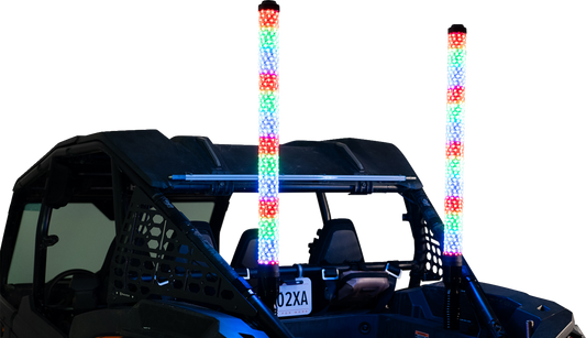 BRITE-LITES Super Chunk 3' Whip Light Pair with Bluetooth Music Sync and Smartphone Control - Part BL-WPCKIT3