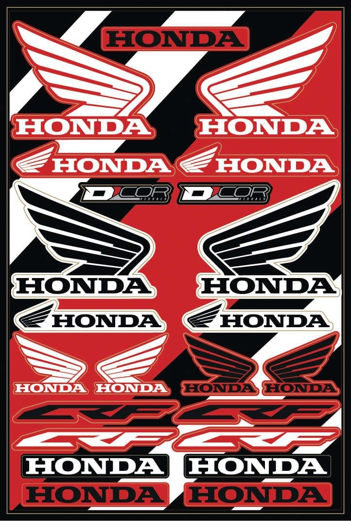 D-COR Honda Decal Sheet 40-10-101