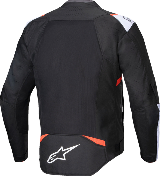Alpinestars T-SPS Air v2 Motorcycle Jacket - Black/White/Red Fluo, Medium (Part #3301025-1231-M)
