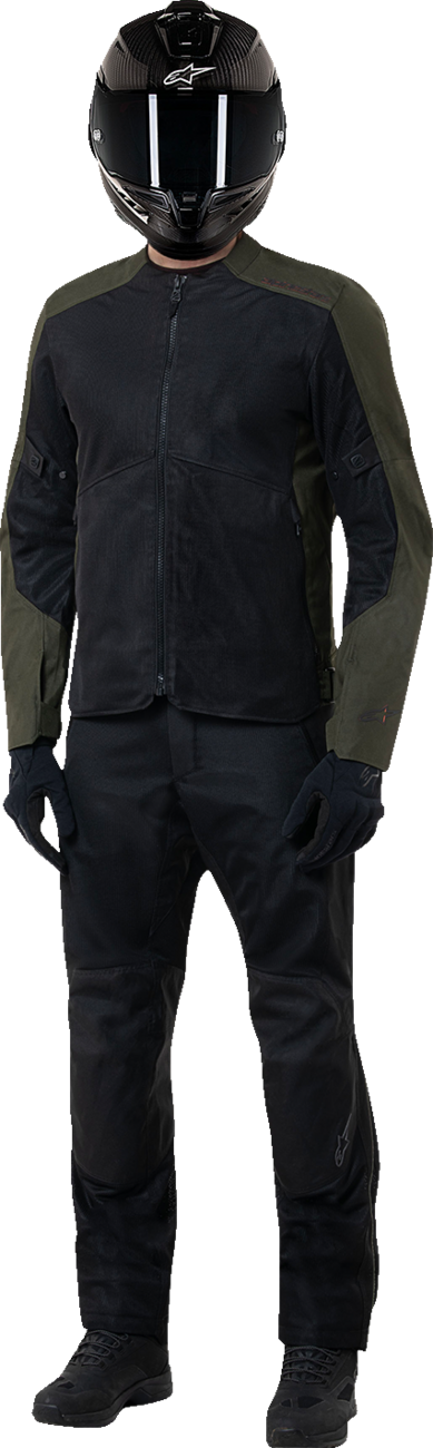 Alpinestars C-1 Air Jacket Khaki 2XL – Mesh Motorcycle Jacket with Nucleon Flex Plus Protectors