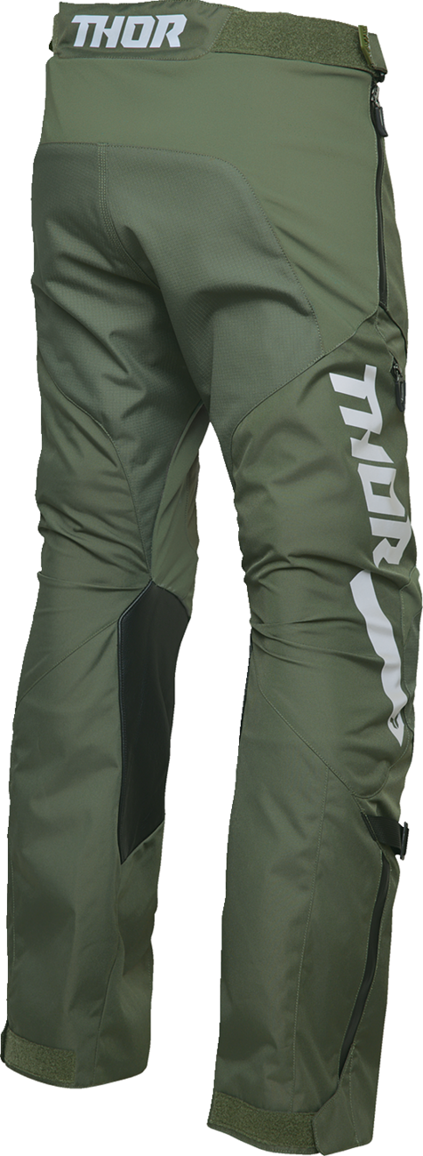 THOR Terrain Over-the-Boot Pants - Army/Charcoal US 36 (Part No. 2901-12153)