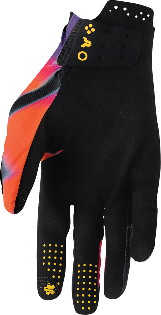 THOR Sportmode Inferno Gloves XS Orange/Purple - Part Number 3330-8555