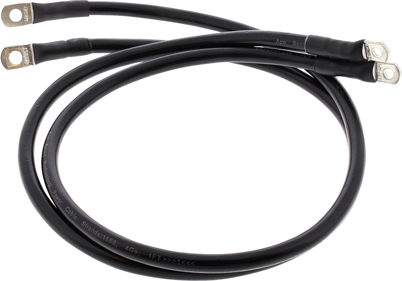 ALL BALLS Battery Cable Kit - Black 79-3008-1 for Improved Starter Performance
