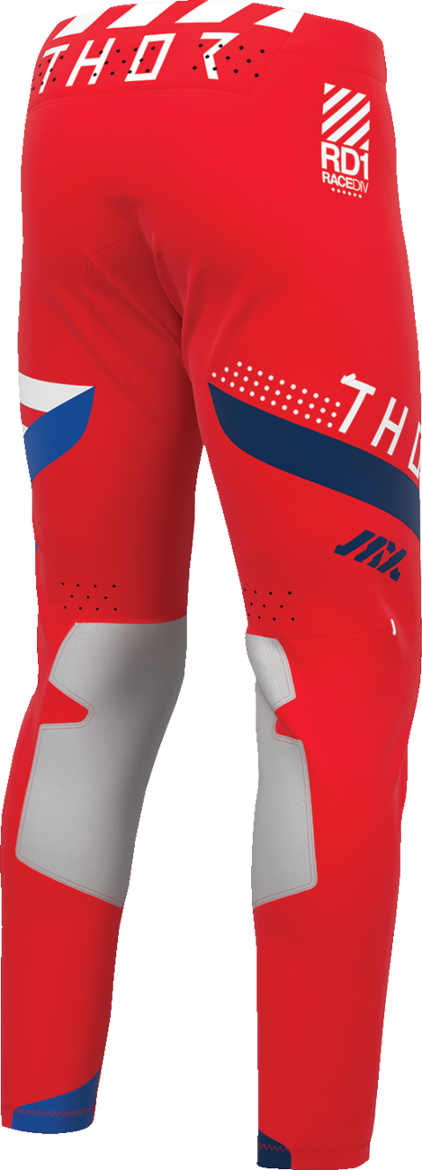 THOR Sportmode Synth Pants - Red, US 38 | Durable Race-Ready Motorcycle Pants Part 2901-12233