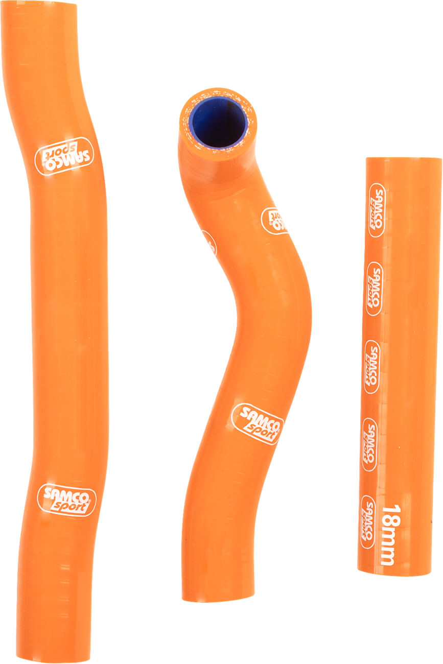 MOOSE OFFROAD OEM Fit Radiator Hose Kit for Husqvarna and KTM - Orange - Part Number KTM-73-0R