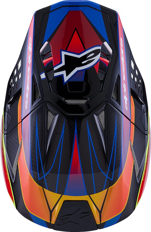 Alpinestars Supertech M10 Helmet with MIPS® - Era Gloss Blue/Red/Yellow Fluo - 2XL