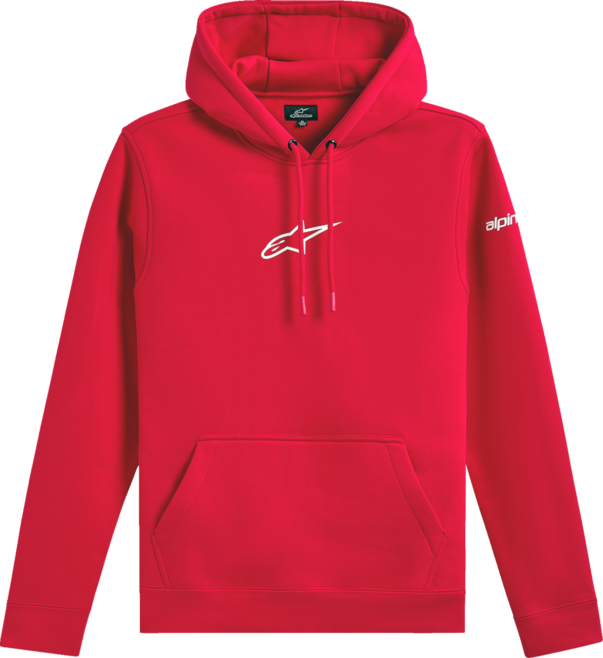 Alpinestars Frontal Pullover Hoodie 2XL - Red with Gradient Fade Print and Logo Details