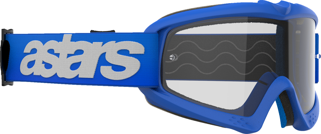 Alpinestars Youth Vision Goggle Blaze Blue with Clear Lens Part 5140325-7189