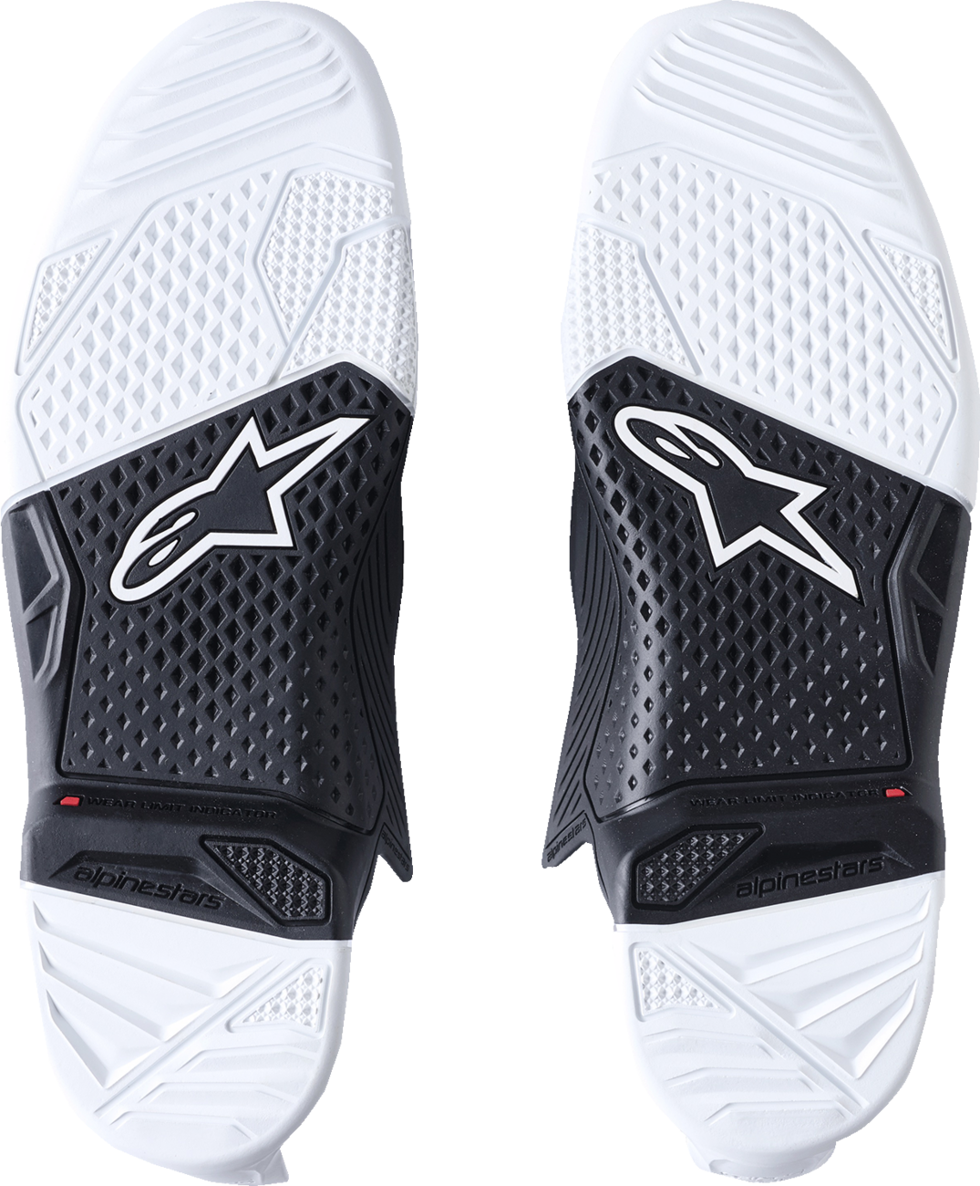 Alpinestars Replacement Sole for Tech 7 Boots – US 15, Black/White (Part No. 25SUT725-21-15)