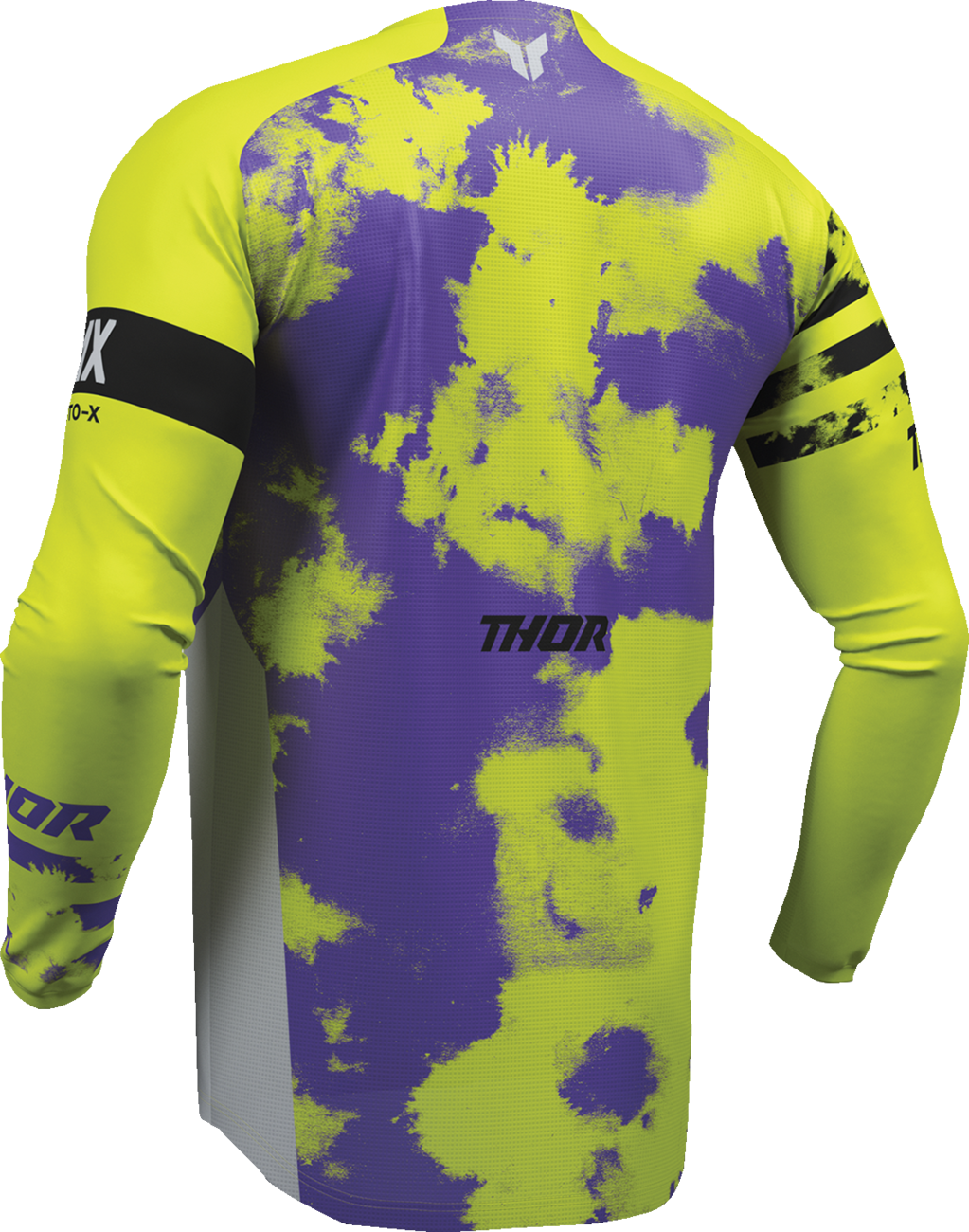 THOR Youth Launchmode Bleach Jersey - Gray/Acid, Part Number 2912-2578
