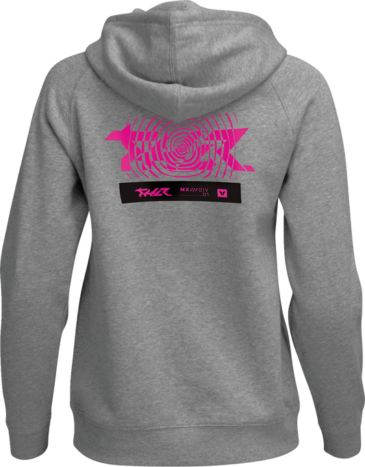 THOR Women's Mind Control Pullover Hoodie Heather Gray Small 3051-1257