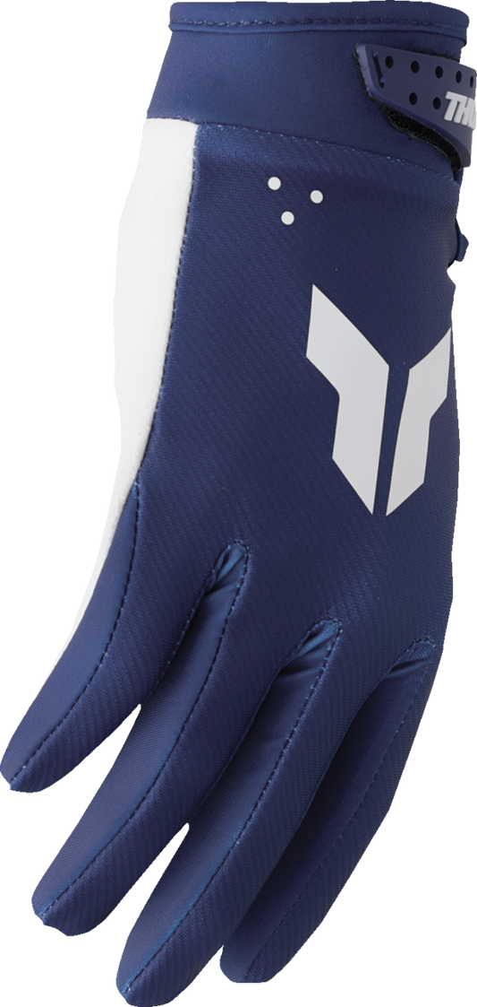 THOR Youth Launchmode Split Gloves - Navy, XS - Part Number 3332-1949