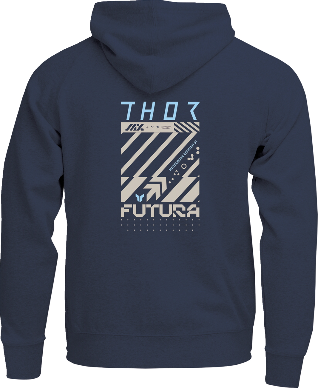THOR Youth Futura Pullover Hoodie - Navy, Size Large - Part Number 3052-0716