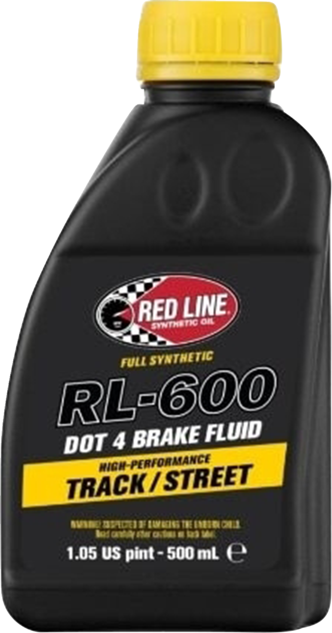 RED LINE SYNTHETIC OIL DOT 4 Brake Fluid - 500 ml (Part #90404)