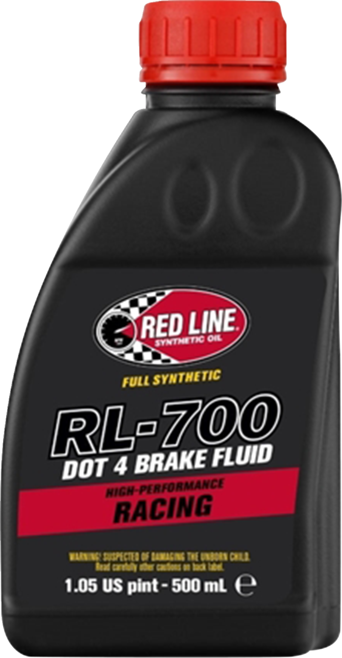 RED LINE SYNTHETIC OIL DOT 4 Racing Brake Fluid - 500 ml, Part Number 90405