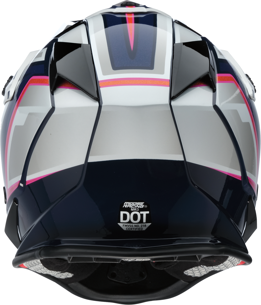 MOOSE Offroad MR3 Helmet F.A.F. - White, Navy & Pink, Small (Part #0110-8948)
