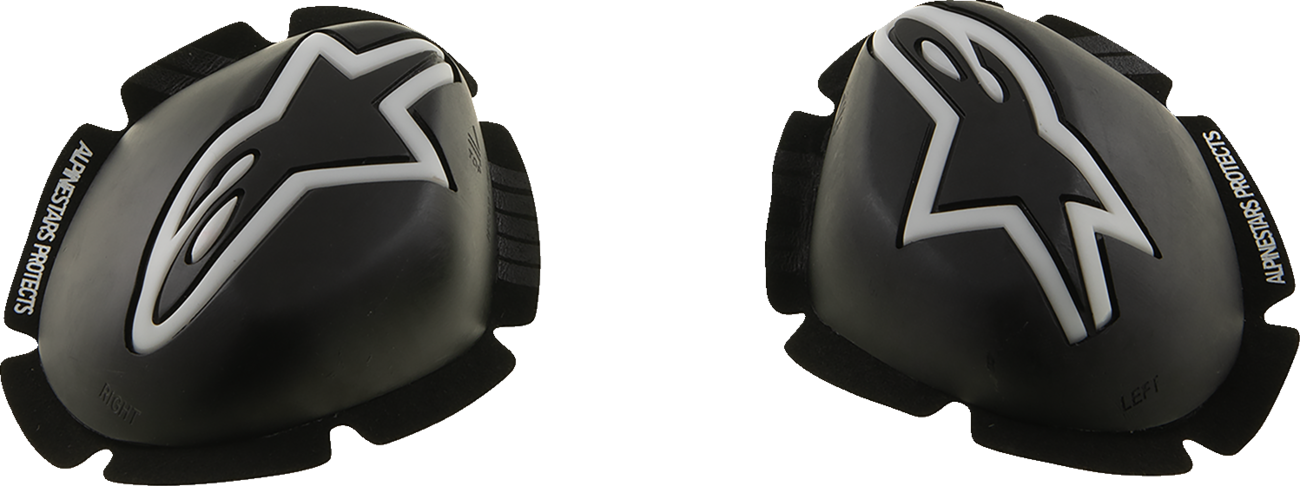 Alpinestars GP Tech Knee Sliders 6400126-12 – Black and White for Track Use
