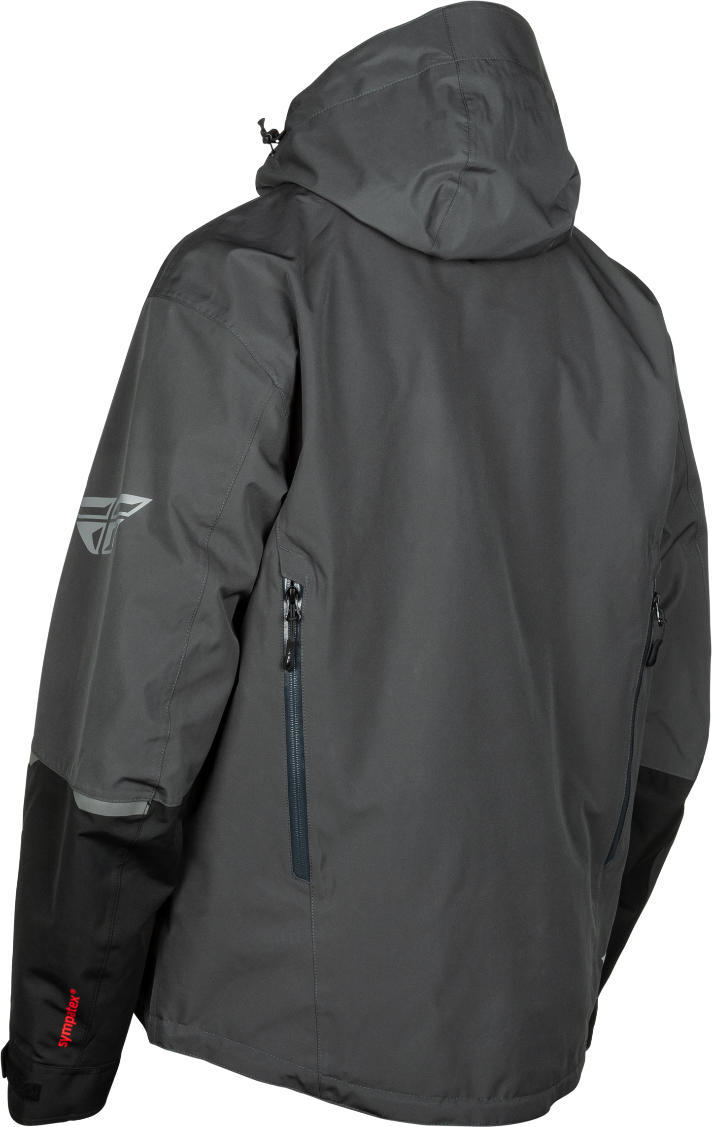 Fly Racing Incline Jacket Grey/Black Medium – Waterproof Breathable Motorcycle Outerwear