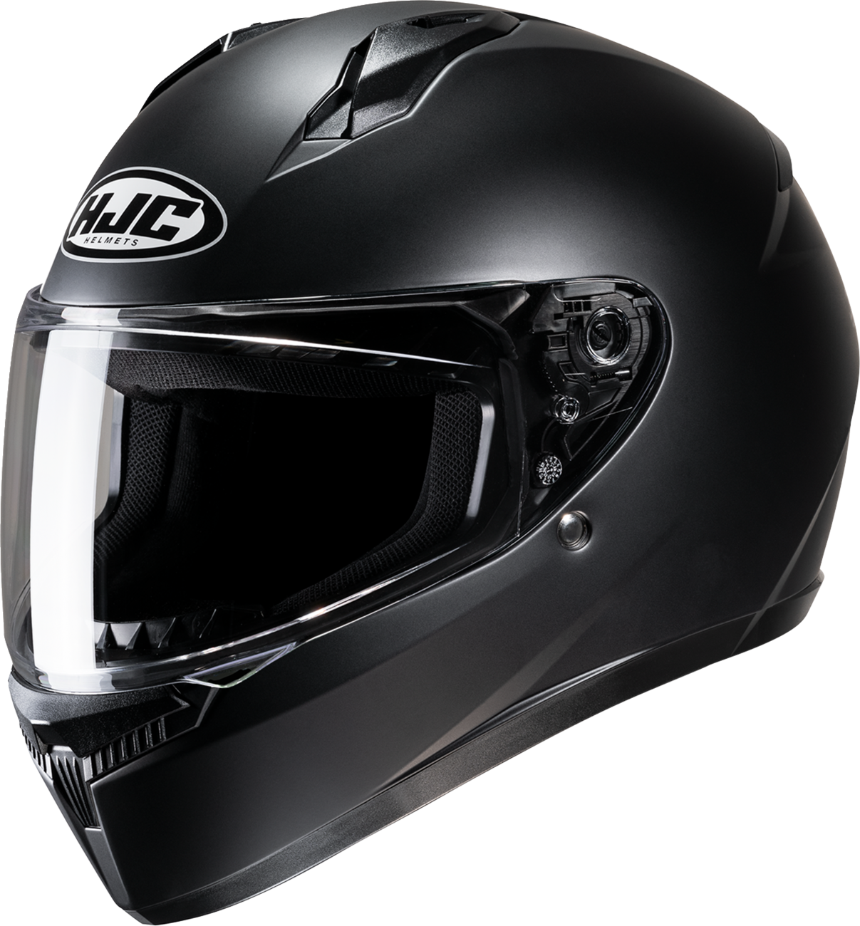 HJC C10 Helmet Solid Semi-Flat Black XS FP54NUS3XBSV – Lightweight Motorcycle Helmet with Advanced Ventilation and UV Protection