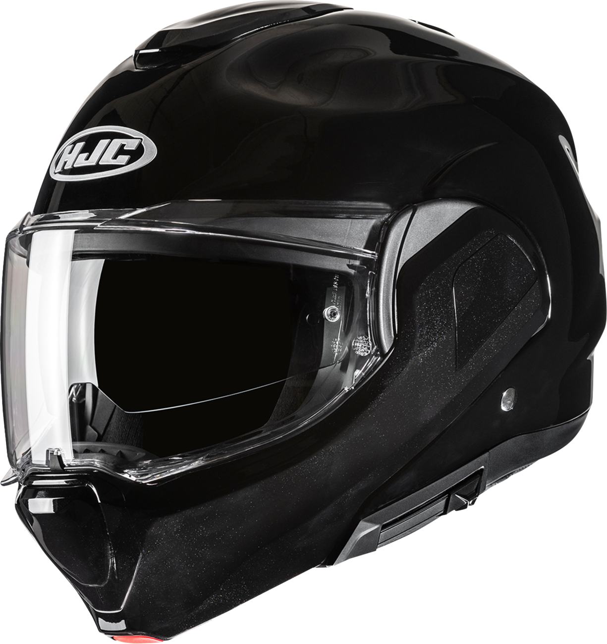 HJC F100 Modular Helmet in Black, 2XL - Lightweight Impact-Resistant Design with Advanced Ventilation