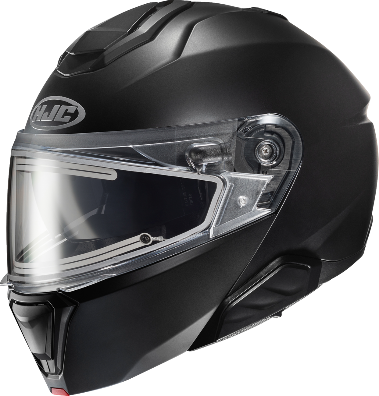 HJC i91 Modular Snow Helmet with Electric Visor – Solid Semi-Flat Black, XL (Part EP35EUS7XBSV)