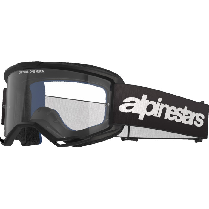 Alpinestars Vision 3 Goggles Black w/Clear Lens 5103325-1425-OS