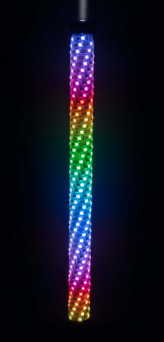BRITE-LITES Sky Beam Whip Lights - 2 ft BL-WPCP with 360-Degree Beam and RGB Control
