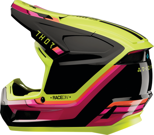 THOR Youth Fleet Defy Helmet - Black/Acid, Small (Part Number 0111-1759)