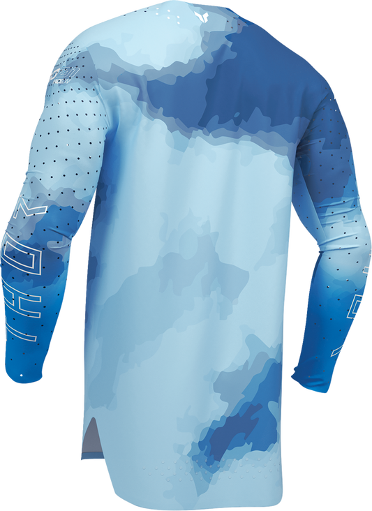 THOR Sportmode Carbon Jersey - Electric Blue/Powder Blue, Medium (Part #2910-8733)