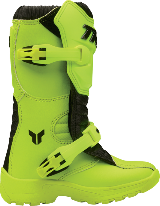 THOR Blitz XR Mini Boots - Acid US 12 - Durable Synthetic Construction with Adjustable Straps