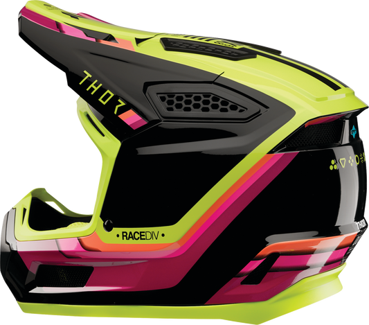 THOR Fleet Helmet Defy Black/Acid Medium (Part No. 0110-9425)