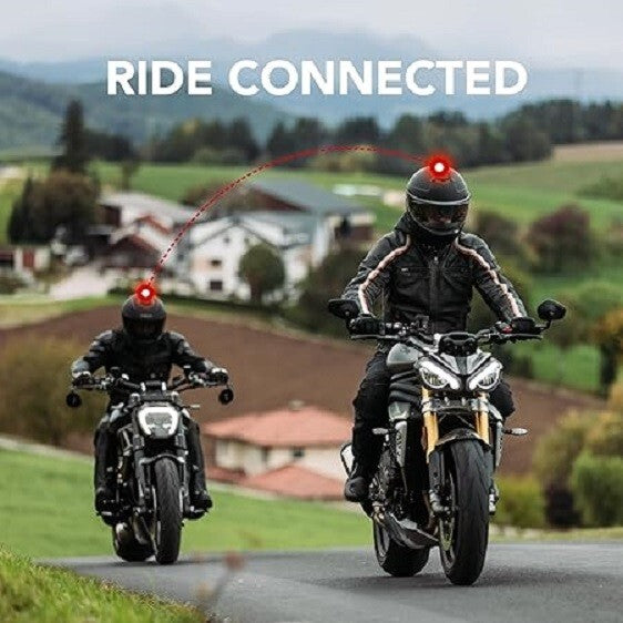 Sena Stryker Helmet Bluetooth Mesh Harman Kardon Sound : Matte Black Gloss White