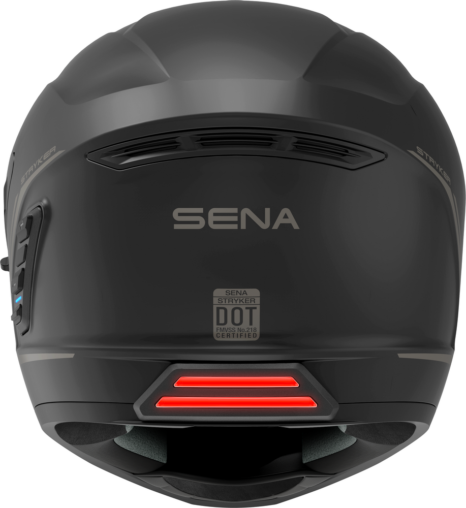 Sena Stryker Helmet Bluetooth Mesh Harman Kardon Sound : Matte Black Gloss White