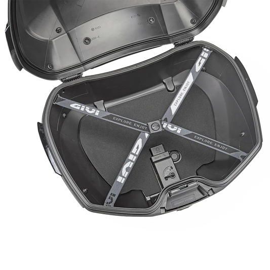 GIVI V49N Air Monokey Top Case 49L – Aerodynamic Motorcycle Luggage in Black and Silver
