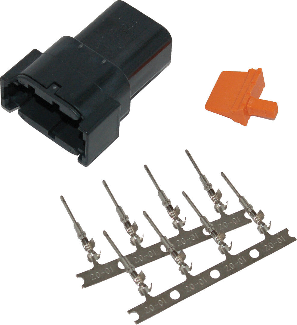 Deutsch DTM Receptacle W/Stamped Terminals and Wedgelock