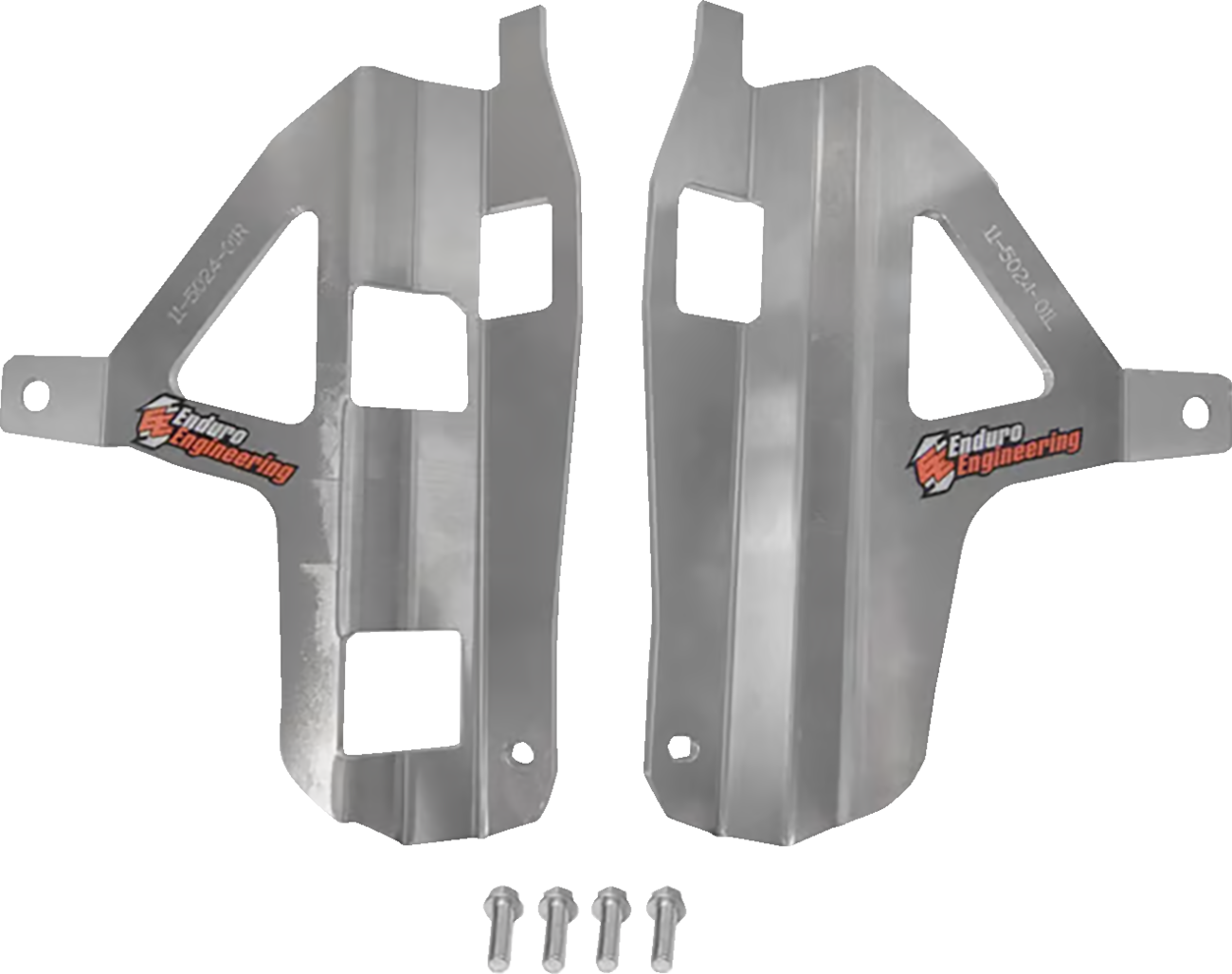 MOOSE OFFROAD Radiator Braces for Yamaha 11-5024 - Silver