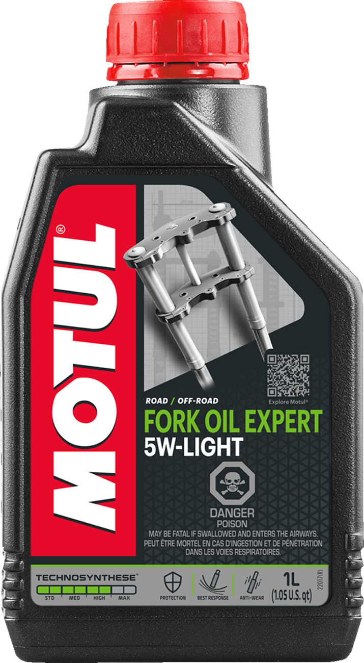 MOTUL Light Expert Fork Oil - 5W, Part Number 114434