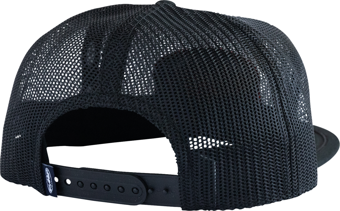 FMF Chamber Hat - Black SU26196903BLKOS - 5 Panel Mesh Trucker Snapback Cap