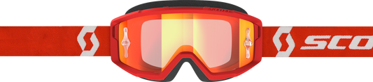 SCOTT Primal Goggle Red/White Orange Chrome Works with Anti-Fog and Replacement Lenses