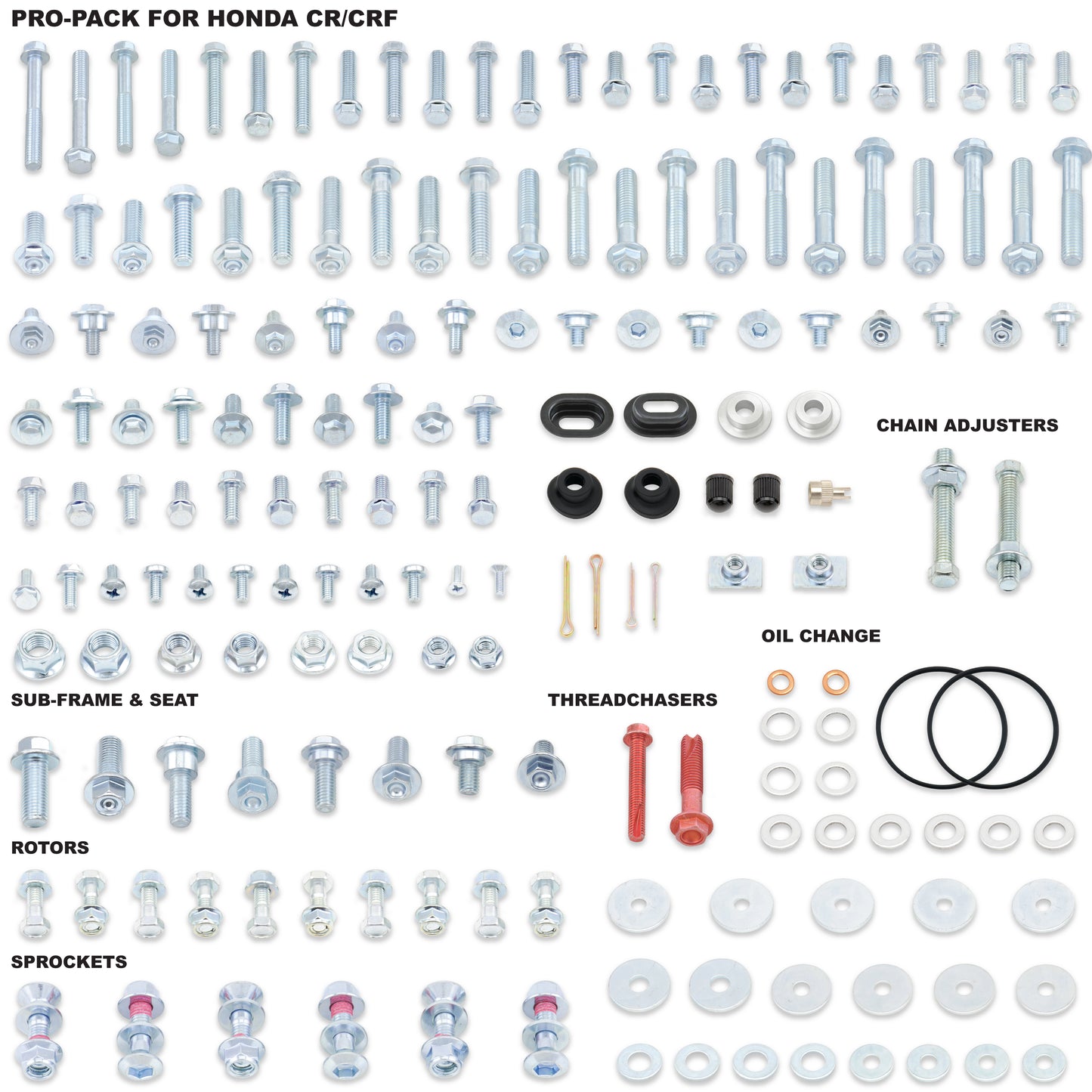 BOLT CRF Pro Pack for Honda CRF450R (2002-2011) – Complete Engine and Frame Fastener Kit