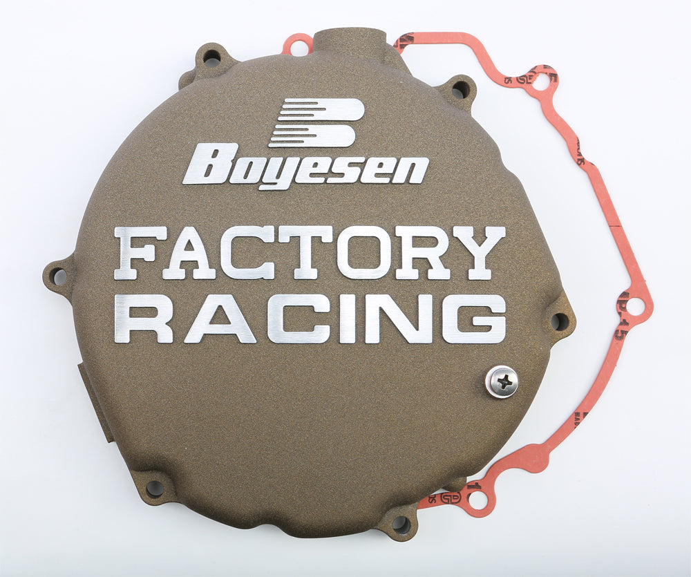 Boyesen Factory Racing Clutch Cover Magnesium for Kawasaki KX250 (2005-2007)