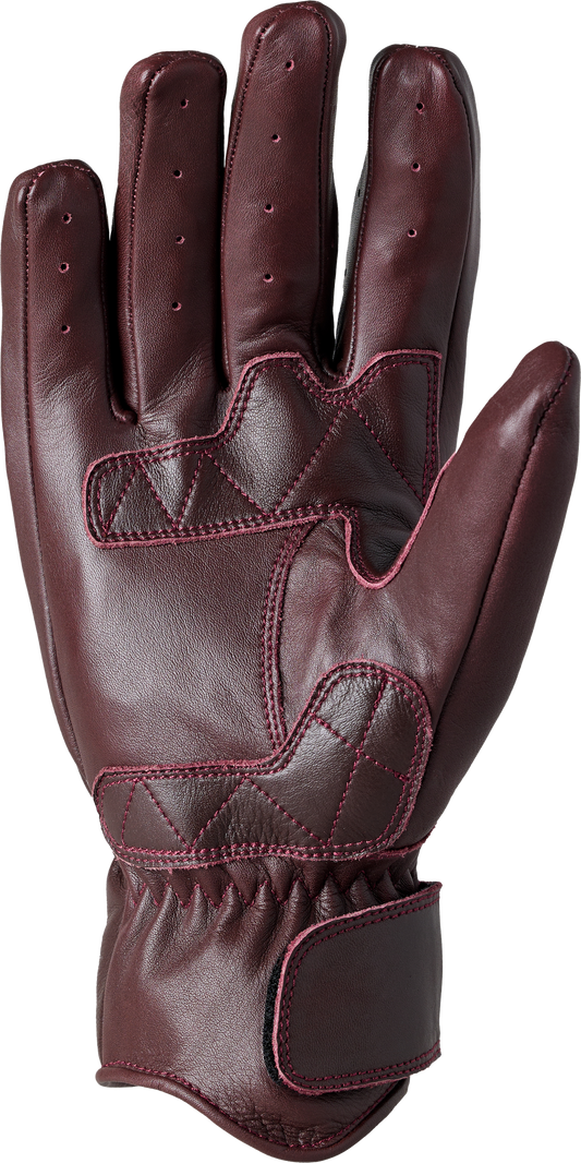 RST Iom TT Hillberry 2 CE Motorcycle Glove - Oxblood Leather, XL