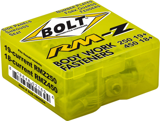 BOLT Full Plastic Fastener Kit for Suzuki RM-Z Models – OEM Quality Replacement Hardware