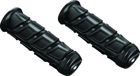 Kuryakyn Kinetic Grips Universal 1 inch Gloss Black for Honda VTX and Shadow Models