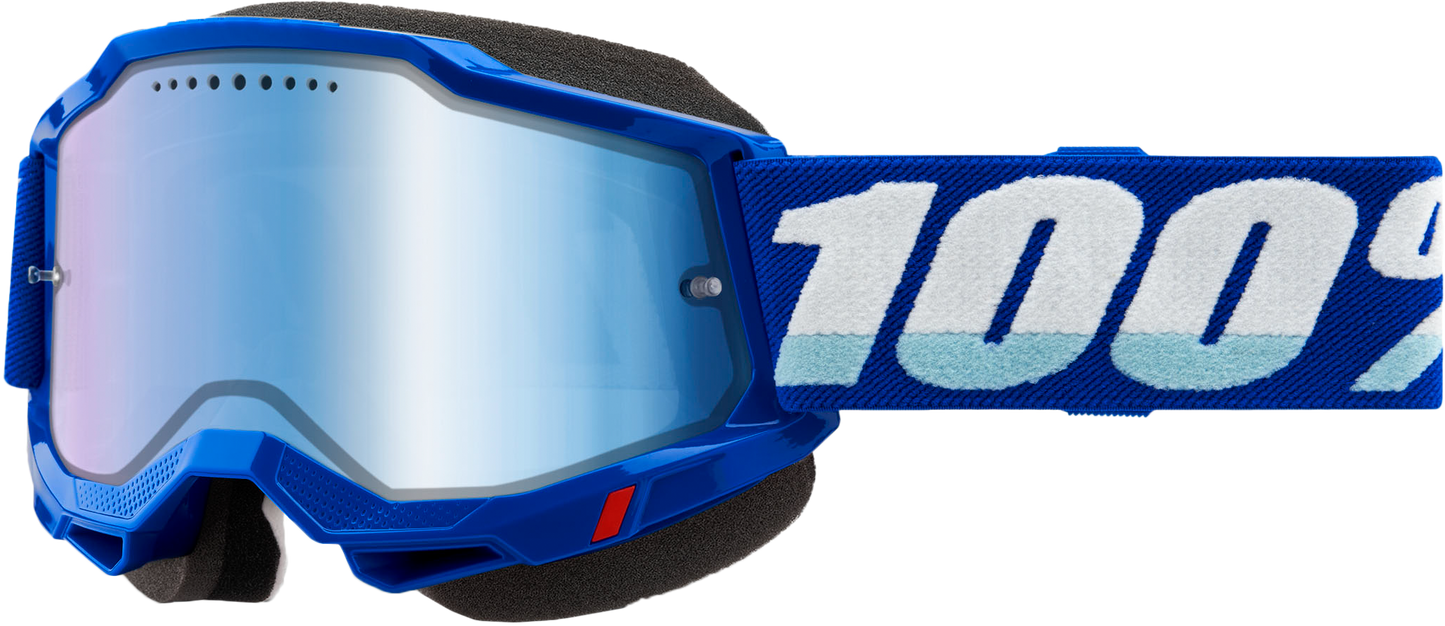 100-Percent Accuri 2 Snowmobile Goggle with Blue Mirror Lens