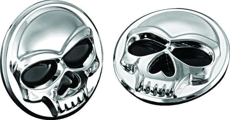 Kuryakyn Universal Zombie Medallions 2-inch Diameter Chrome - Powersports Emblems