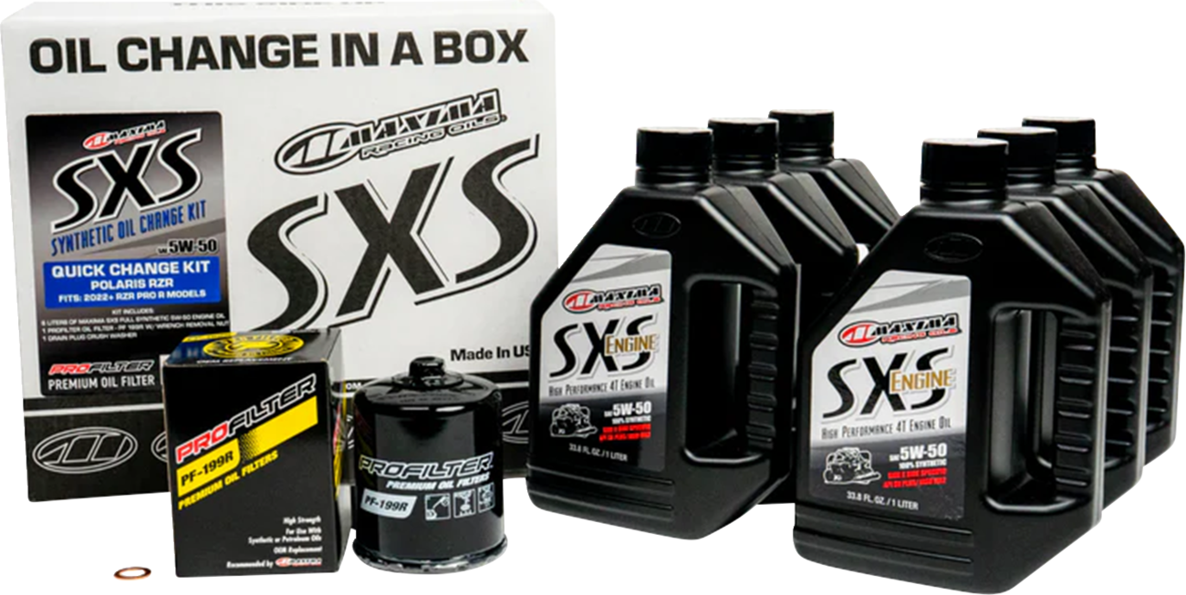 MAXIMA RACING OIL Oil Change Kit for Polaris RZR Pro R – Part Number 90-229013